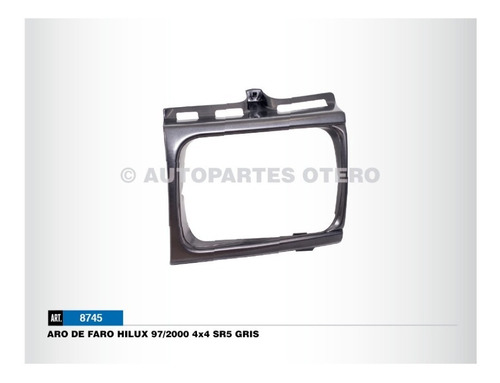 Aro De Faro Hilux 97/2000 4x4 Sr5 Gris Izquierdo (s)