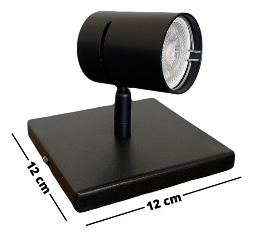 Imagen 2 de 5 de Aplique De Techo Y Pared Höllsen Con Base Cuadrada