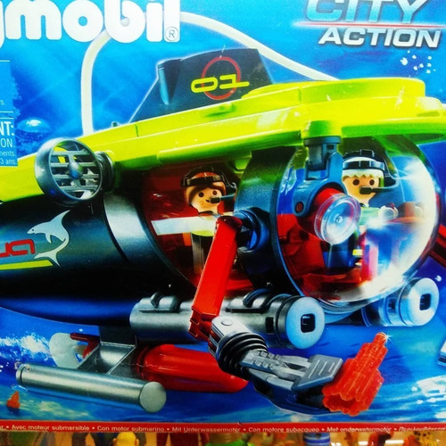 Playmobil City Action Submarine Underwater Motor No. 4909 50 (Usado)