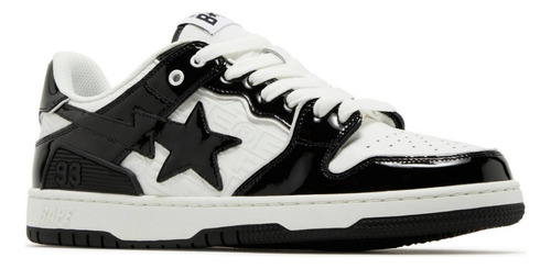 Sneakers A Bathing Ape Bape Sk8 Sta Black White Dama