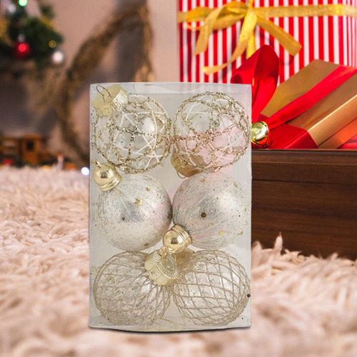 6 Bolas De Navidad Para Colgar En El De Navidad, 6 Cm, Para
