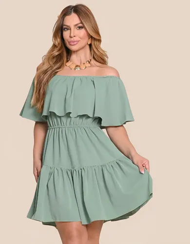 Vestido Ombro a Ombro Curto Feminino Verão — R$ 66,49 em Mercado Livre, 49% OFF