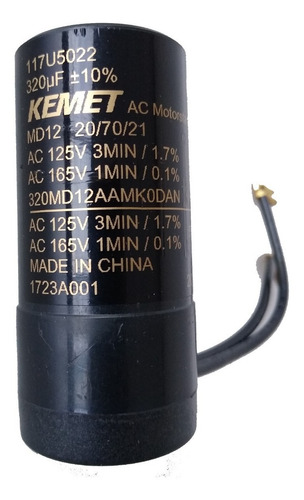 Capacitor De Arranque Kemet 320 Uf, 320md12aamk0dan Ac125