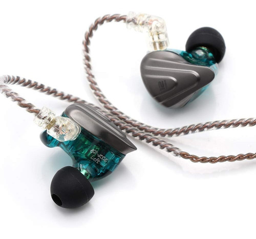 Imagen 5 de 5 de Kz Zsx Terminator Audifonos Con Micro + Estuche Cyan Verde