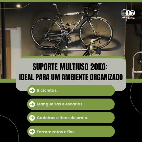 Gancho De Pendurar Escada Bicicleta Cadeira Mangueira Parede