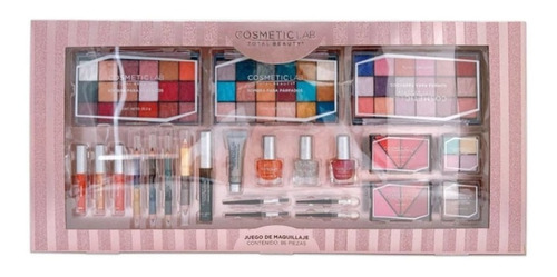 Set De Maquillaje Cosmetic Lab Total Beauty Rosa 86 Pzas