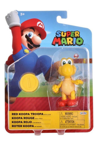 Super Mario Figura 10 Cm Nintendo - Koopa Rojo