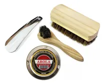 Comprar Kit Cuidado Del Calzado Pomada Arola + Cepillos + Calzador