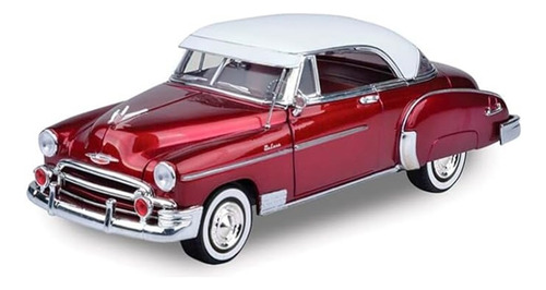 Chevy Bel Air 1950 1:18 Motormax Color Vino Rines Clasicos