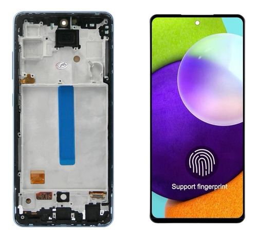 Display Compatible Samsung A52s Oled Con Marco Big Glas A528 Negro