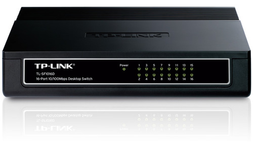 Switch Tp-link Tl-sf1016d 16 Puertos 10/100 Desktop Green