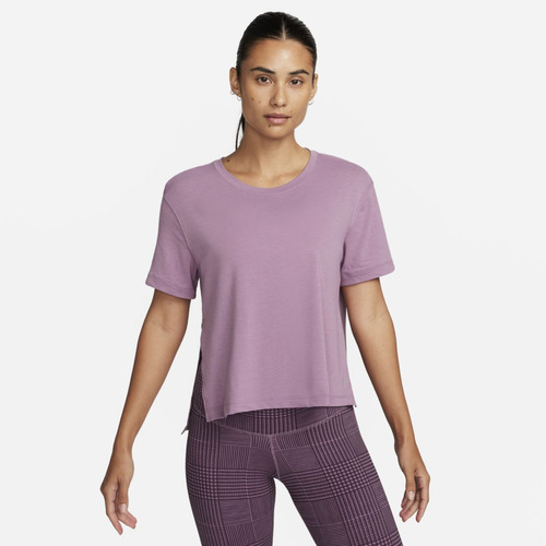 Playera Para Mujer Nike Yoga Dri-fit Morado 