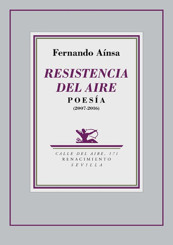 Resistencia Del Aire, De Aínsa, Fernando. Editorial Renacimiento, Tapa Blanda En Español