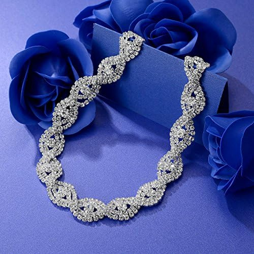 Gargantilla De Cristal Con Diamantes De Imitación Chapado En