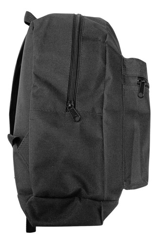 Mochila Escolar Rock Metallica Color Negro Diseño De La Tela Liso