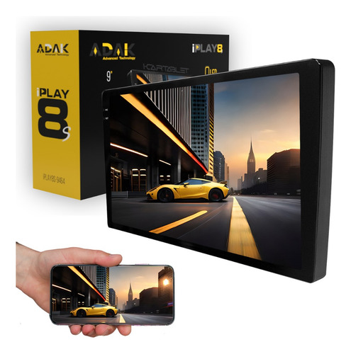 Multimídia Adak Iplay8s-9464 Logan 2013-22 Sandero 2015-19