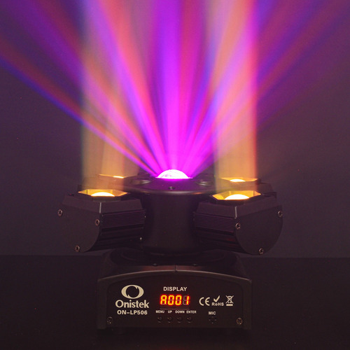 Canhão Moving 80w 4 Leds Rgb Lasers Strobo Dmx Bivolt Show