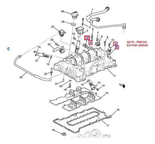 Sensor Arbol Levas (cmp) Spark 1.4 2016 - 2018 Gm Parts