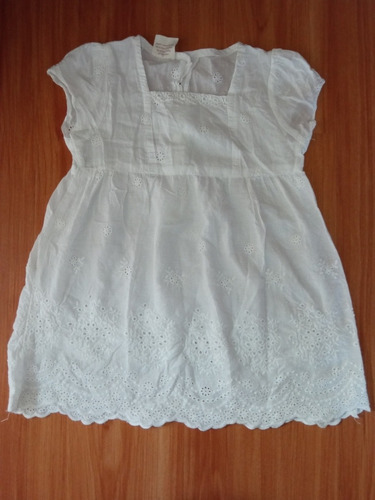 Vestido Blanco De Beba 18 24 Meses De Verano Impecable