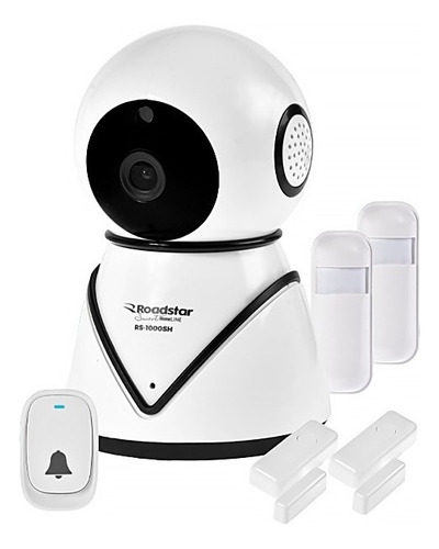 Câmera Ip Roadstar Smart Home Com Wi-fi Visão Noturna/sirene Cor Prata