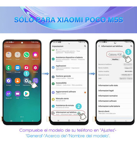 Para Xiaomi Poco M5s 2207117bpg Pantalla Lcd Táctil
