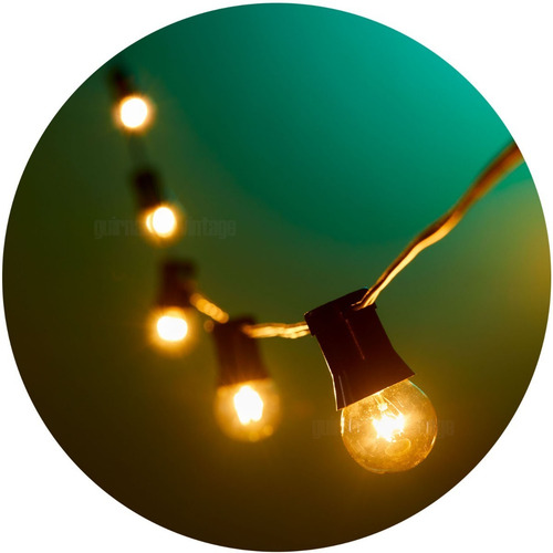 * 10 M Guirnalda Vintage / Retro - Luz Cálida Incandescente