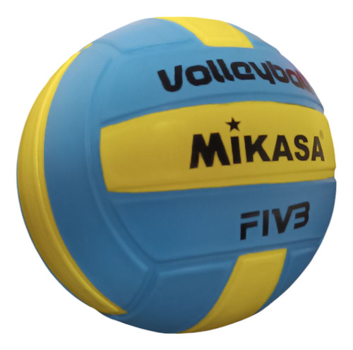 Pelota Voley Profesional Mikasa. Indoor. Tamaño N°5 Celeste/ Amarillo