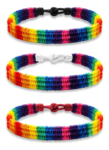 Nanafast Rainbow Lgbt Pride Pulsera Hecha A Mano Trenzada Te