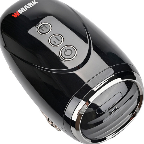 Massageador elétrico portátil Wmark Massageador portatil barbeiro sm001 wmark profissional preto 100V/240V
