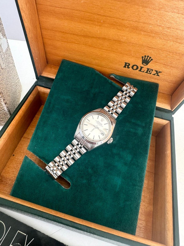 Reloj Rolex Dama Oyster Perpetual Date Ref. 6916 26 Mm 1980 Gris Gris Gris (Usado)