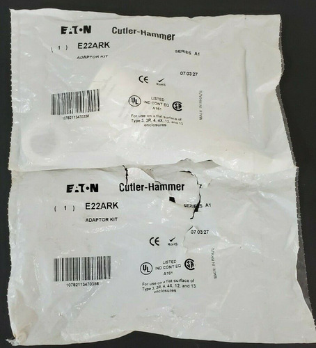 Lot Of 2 New Eaton Cutler-hammer E22ark Adaptor Kits Ser Vvm