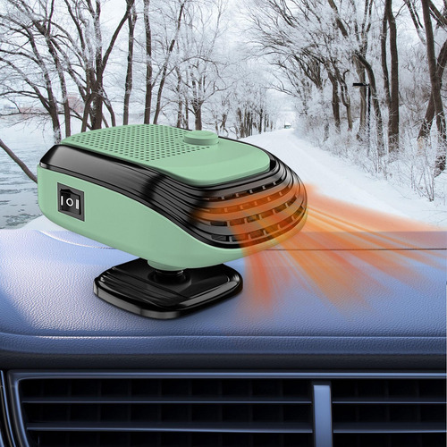 Ventilador Calentador De Coche 2 En 1, 24v Verde