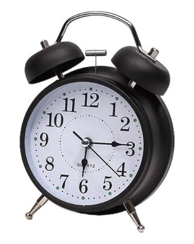 Reloj de mesa  despertador  analógico Aguia Power vintage alto metal presente mesa antigo decorativo despertador  -  Preto 