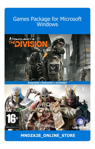 Pack 2 Juegos Pc Digital Original / Honor - Division / Otros