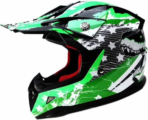 Casco De Motocross Para Niños Y Jóvenes Aprobado Por