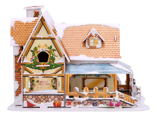 Maqueta De Juguete Para Construir Una Cabaña, Rompecabezas T