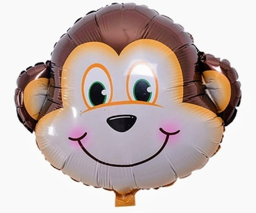 Globo Metalizado Animales Mono 40 Cm Pack X 1 Und