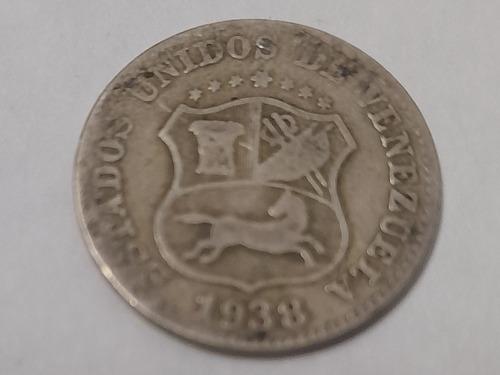 Moneda E.u. Venezuela 5 Centimos 1938