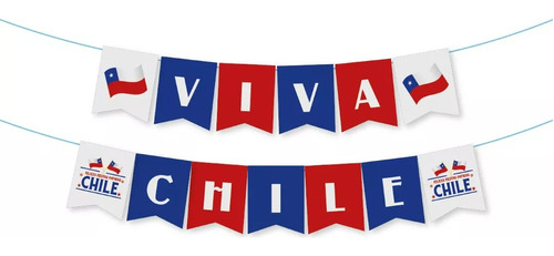 Guirnalda Fiestas Patrias Viva Chile Bandera Chile 18 Septi