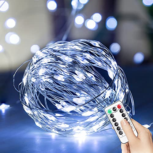 Luces De Hadas De Luz Blanca Fría Usb, 36 Pies 100 Led...