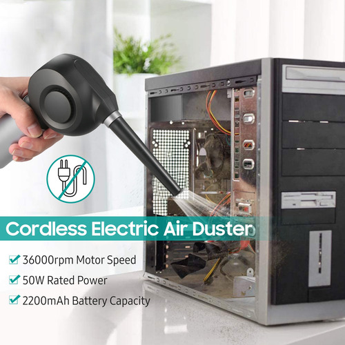 Imagen 4 de 6 de Plumero De Aire Eléctrico Inalámbrico 36000rpm 50w Recargabl
