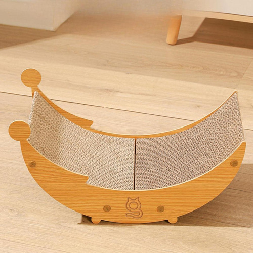 Cama Rascadora Para Gatos, Tumbona Para Gatos, Papel L Roble