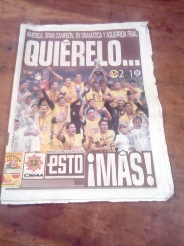 Periodico Esto América Campeón 27 Mayo 2013