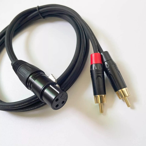 Cable De Audio Rca Macho A Hembra Xlr Canon