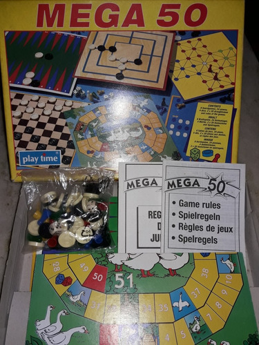 Antiguo Juego De Mesa Mega 50, C/ Vario Juegos, En Su Caja