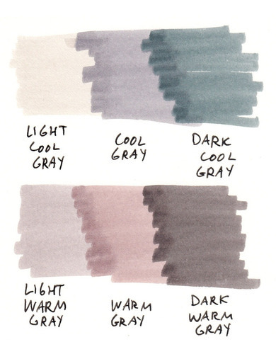 Set 6 Grises Acuarelables Sakura Koi Brush Pen