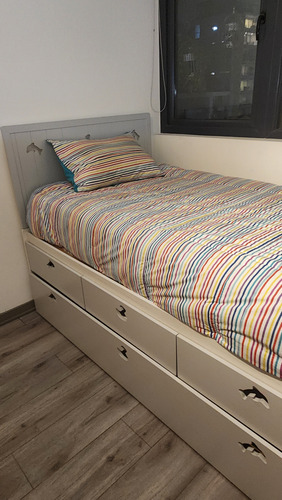 Cama Nido 1.5 Plazas (incluye 1 Colchon Y Ropa De Cama) Cam (Usado)