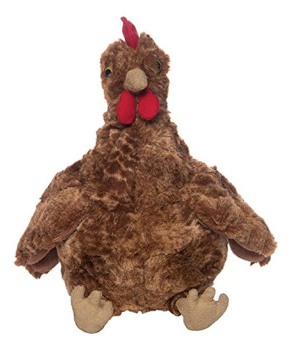 Peluche Diseño De Gallina Marrón, 9x8x9in, Manhattan Toy