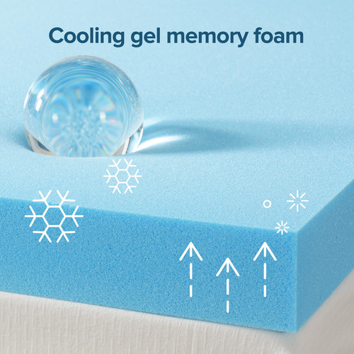 Cubrecolchón Viscoelástico De Gel Refrescante 5 Cm Tamaño