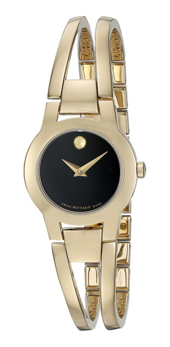 Reloj Mujer Movado 606946 Cuarzo Pulso Dorado En Acero